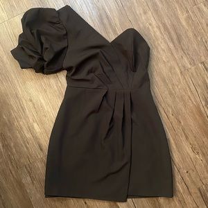 Black Asymmetrical Mini Dress Women’s Size Medium